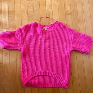 Hot pink sweater